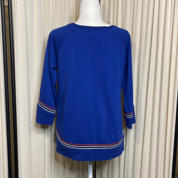 ❗️MOVING SALE❗️LUCKY BRAND- LUCKY LOTUS CALIFORNIA SOFTEST KNITWEAR PULLOVER M - Picture 7 of 9